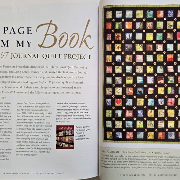 Quilting Arts Magazine February March 2008 39 tips for free motion quilting - Picture 13 of 16